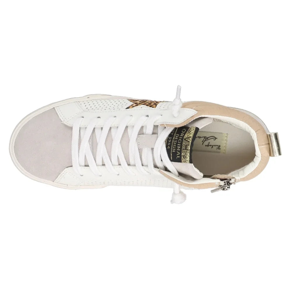 Havana Shoes Lester Casual Vintage High Sneakers Leopard Casual Womens