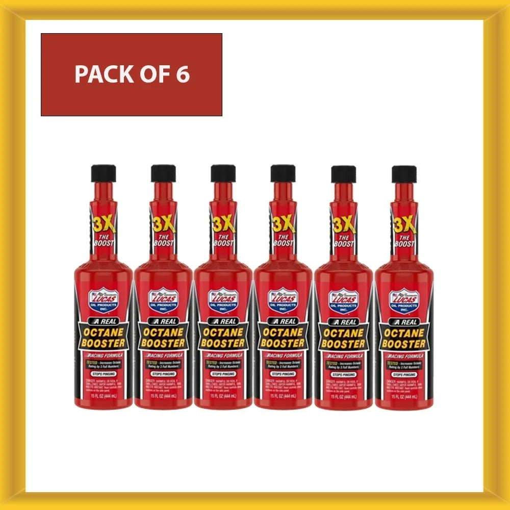 oz Pack Oil Octane 15 Booster Lucas 6 10026-PK6 - of