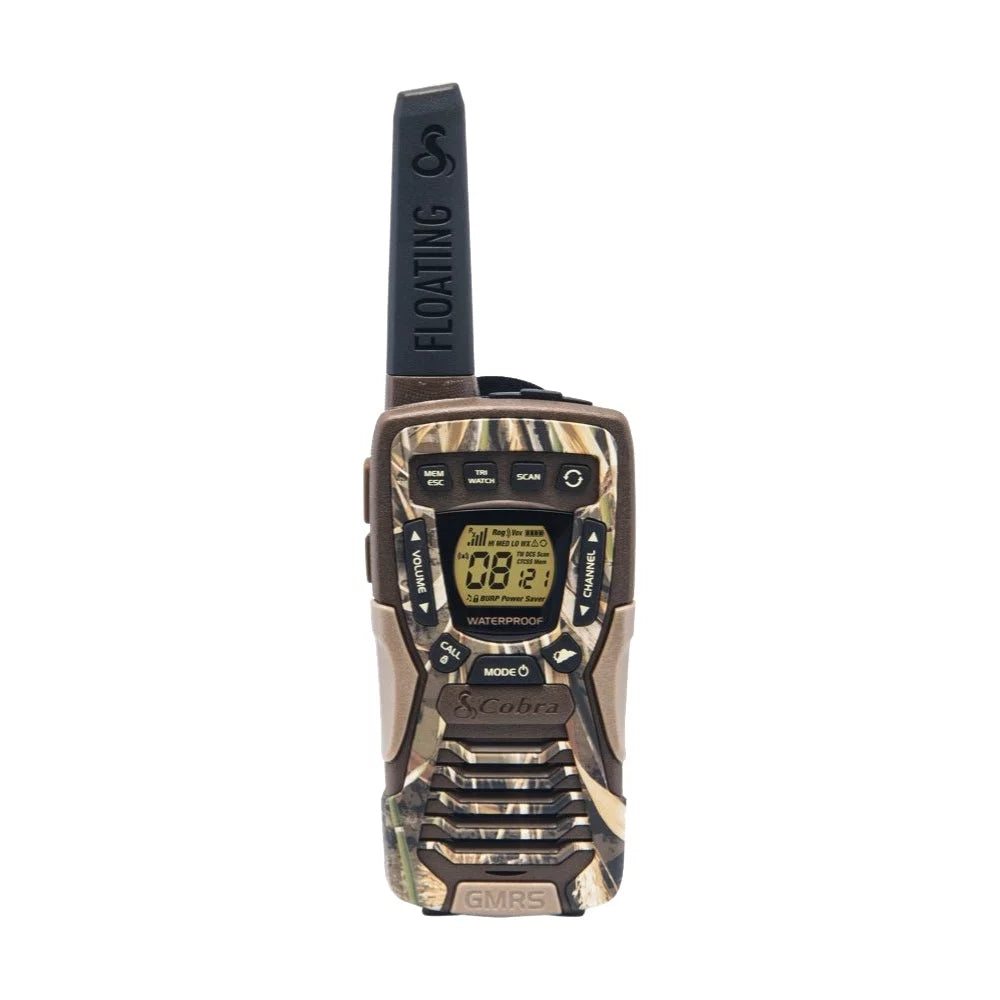 Waterproof - Two-Way Radio Long Cobra Floats, 22 (2-Pack) Adults Rechargeable, Walkie FLT Talkies Set ACXT1035R Channels, CAMO for 37-Mile Range