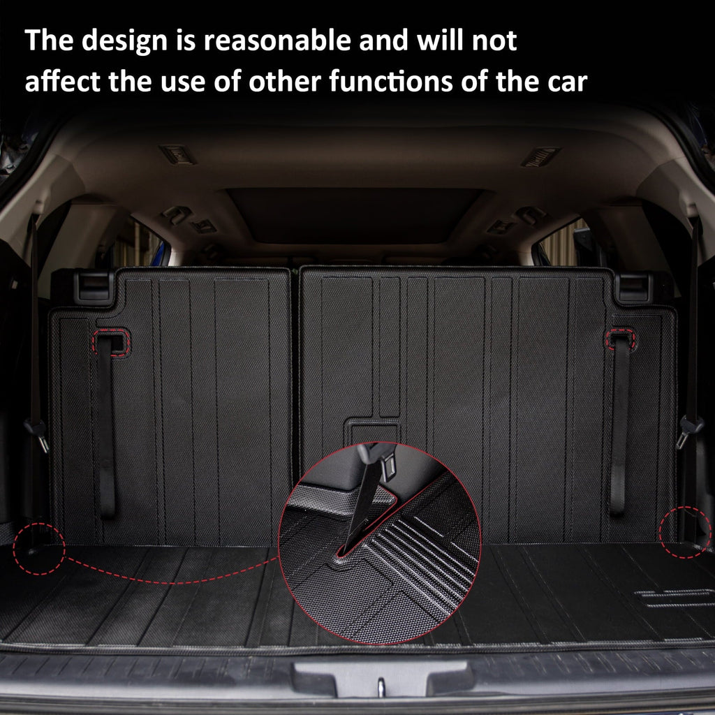 Trunk 2023 Toyota Accessories Mats Highlander Backrest with Cargo Fit Highlander Mat Mat 2020-2024