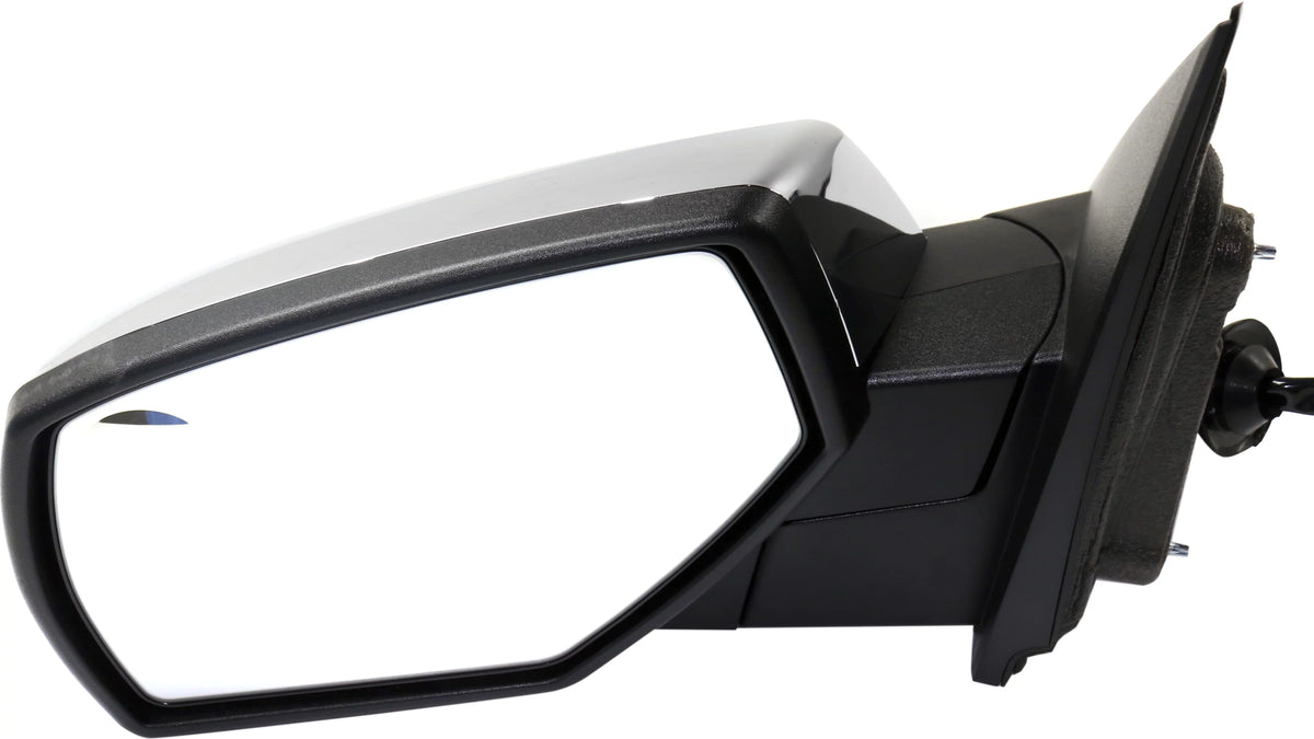 Left Compatible Sierra Mirror Heated Kool-Vue 2015-2018 Side 2500 With HD Chevrolet Driver 3500 Silverado GMC Chrome