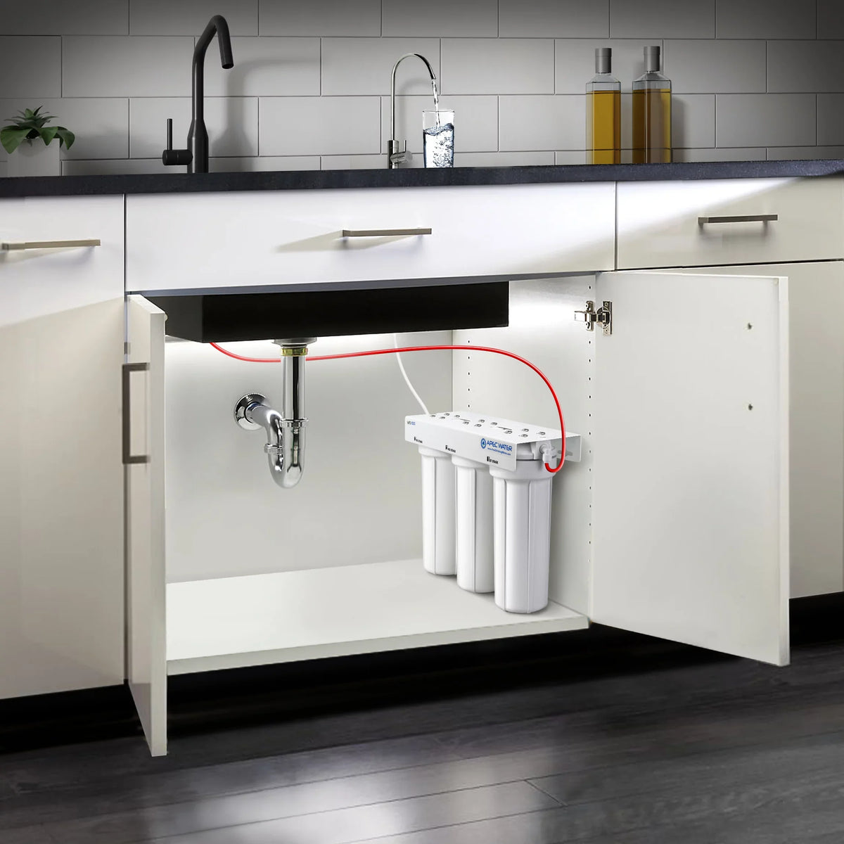 APEC System Counter Stage Capacity Super - Filtration (WFS-1000) 3 Water Under