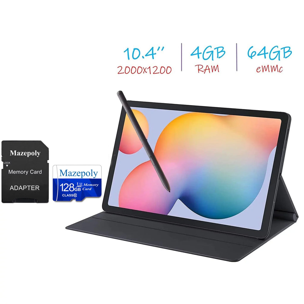 Accessories Tablet Mazepoly Storage, Cover WiFi 10.4'' Lite with 64GB S Bluetooth, Bundle, Android RAM, Galaxy 10, Tab Pen, Tablet Samsung 4GB S6