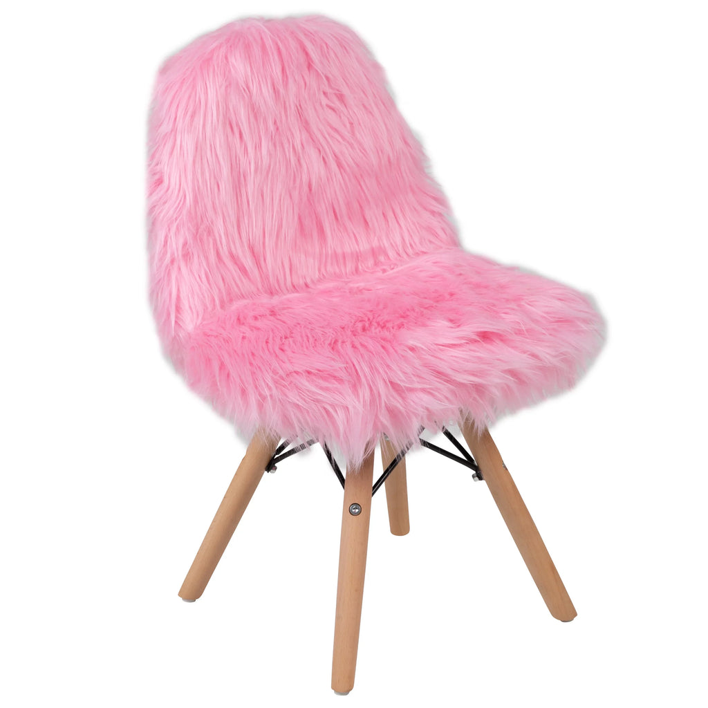 Pink Chair, Flash Accent Light Furniture Cody Shaggy Kids Dog