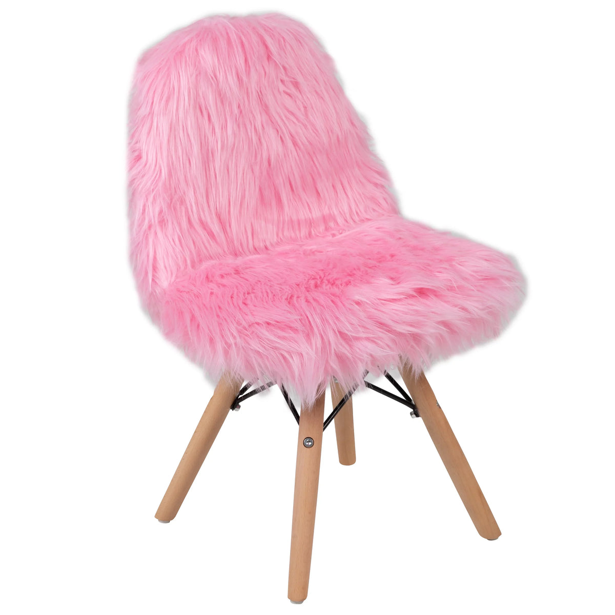 Pink Chair, Flash Accent Light Furniture Cody Shaggy Kids Dog