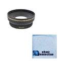 eCostConnection 72mm Microfiber Wide Series 0.43x Angle Cloth an & Lens Pro