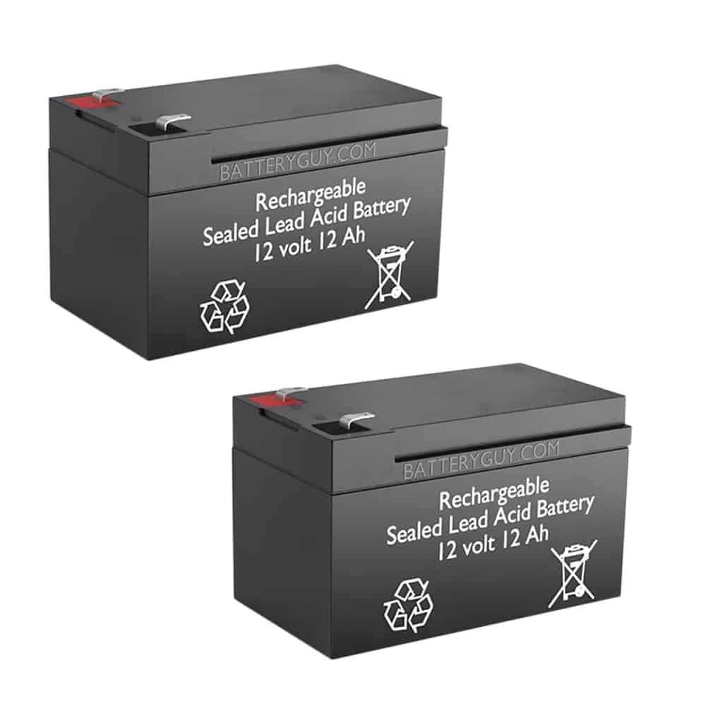 (SC40) BatteryGuy Vehicle - (rechargeable Go-Go Qty of BatteryGuy 2) 12Ah 12V SLA - battery equivalent replacement Travel brand