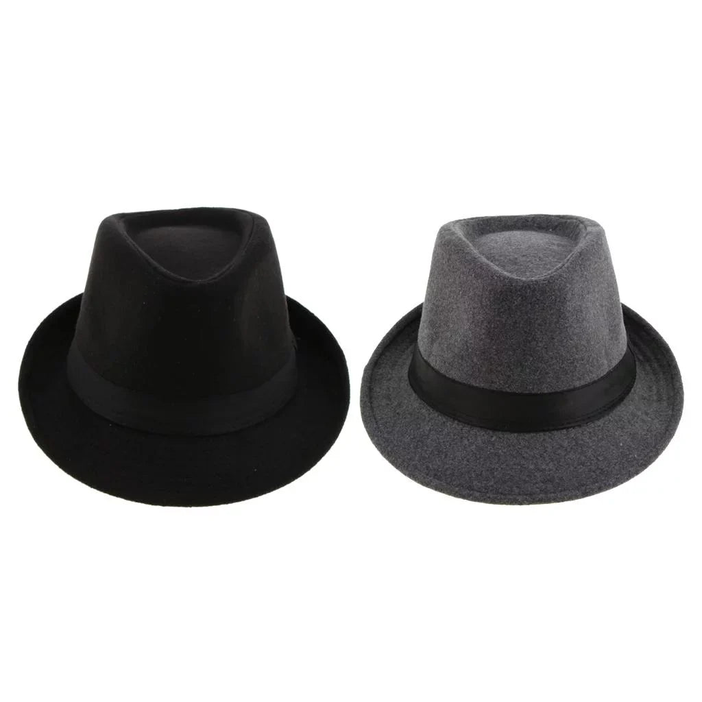 , Structured Fedora Size Hat Bowler 2Pack Cap Segolike , Winter Panama Manhattan Retro Hat