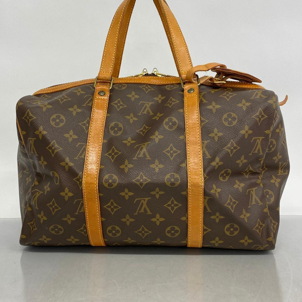 Men's Monogram Saxe Women's Boston Louis Vuitton 35 Bag M41626 Souple (Good) Brown Pre-Owned
