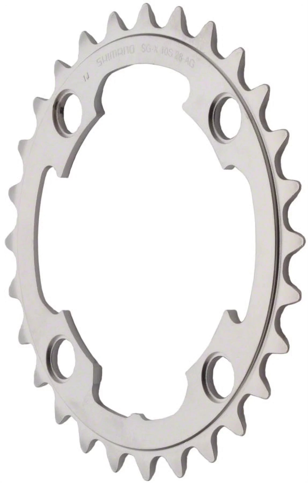 28 BCD: Tooth Chainring M985 88 - Count: Chainring 10-Speed XTR Silver Shimano