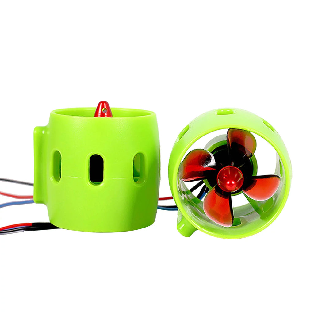 Waterproof Motor Propellers Underwater Boat Bait Included Specific Brushless Nest for Ship 4-Blade Electric Aibecy 1000KV Drive