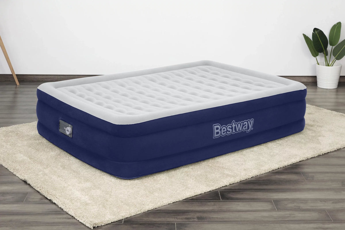 with 15" Full Bestway AC Air Pump, Coating Built-in Antimicrobial Tritech Mattress