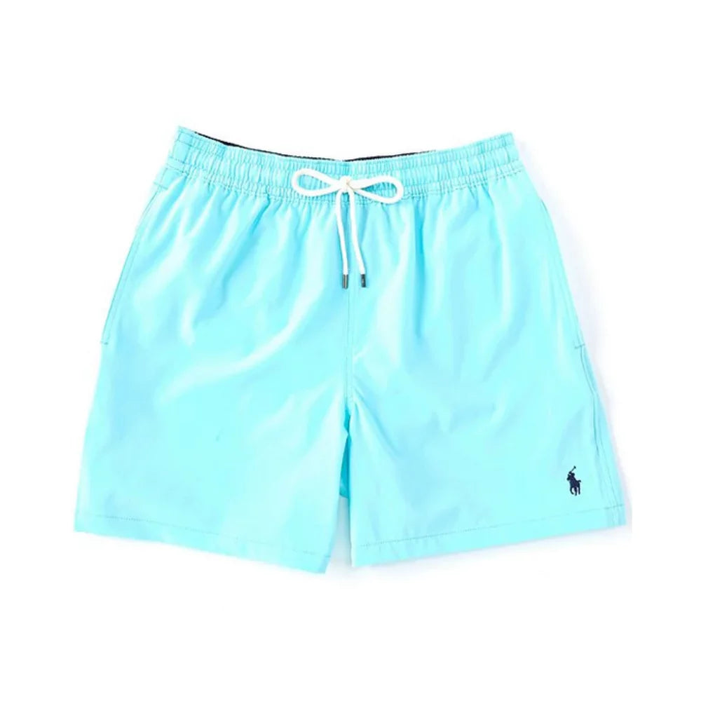 Swim Inseam Ralph Trunks Lauren Traveler Solid Polo 5.75 HAMMOND BLUE L
