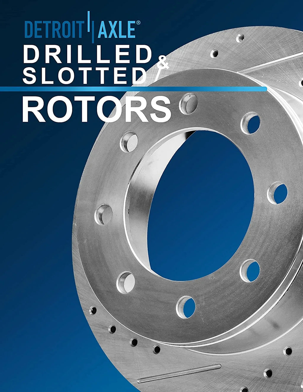 Front Slotted Drilled Detroit Axle inch 2002 Rotors for 2004 & - Brake Brake Kit Brakes Ford Replacement Duty 13.03" F-250 2000 Super 4WD 1999 : 2001 Pads Ceramic Rotors 1999-2004 F-350 2003 Excursion