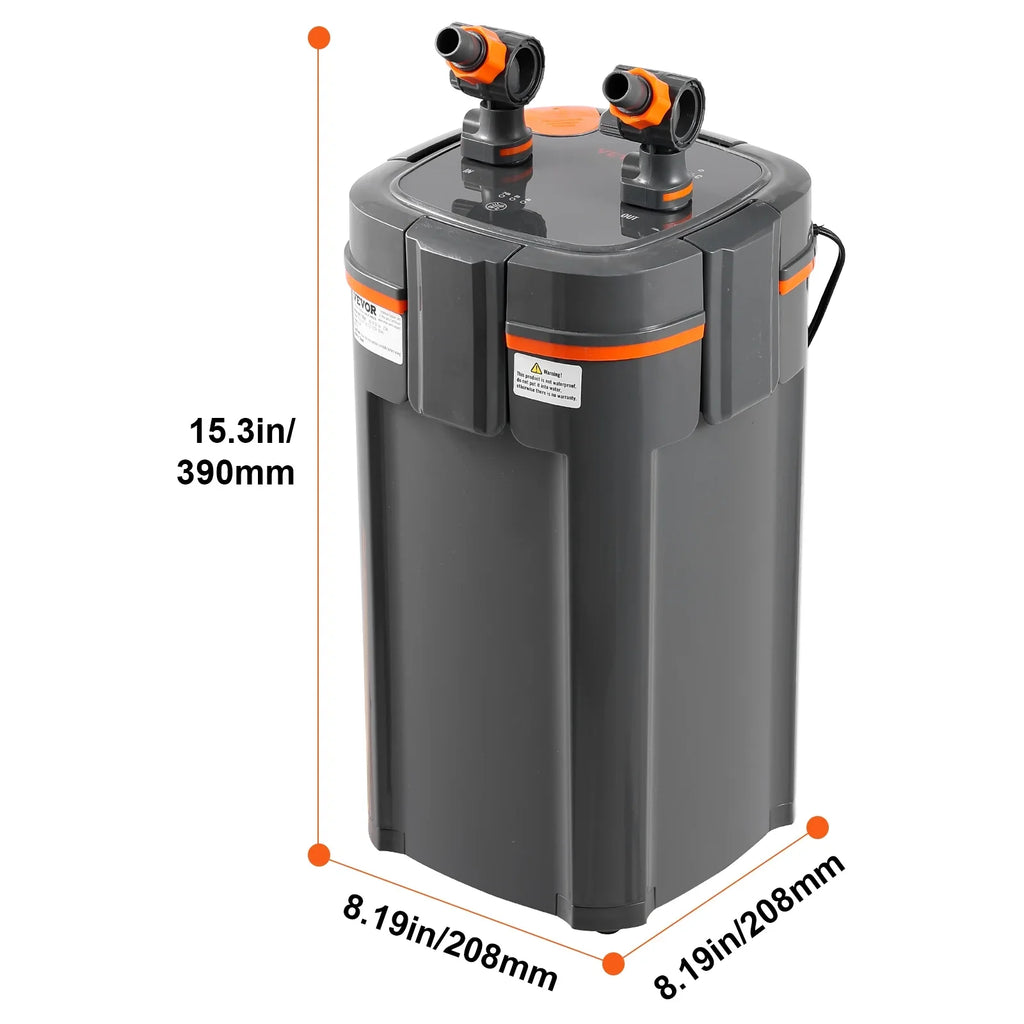 Quiet Canister UV Tank Fish Lamp Gallon 75 SKYSHALO 11w Aquarium Filter
