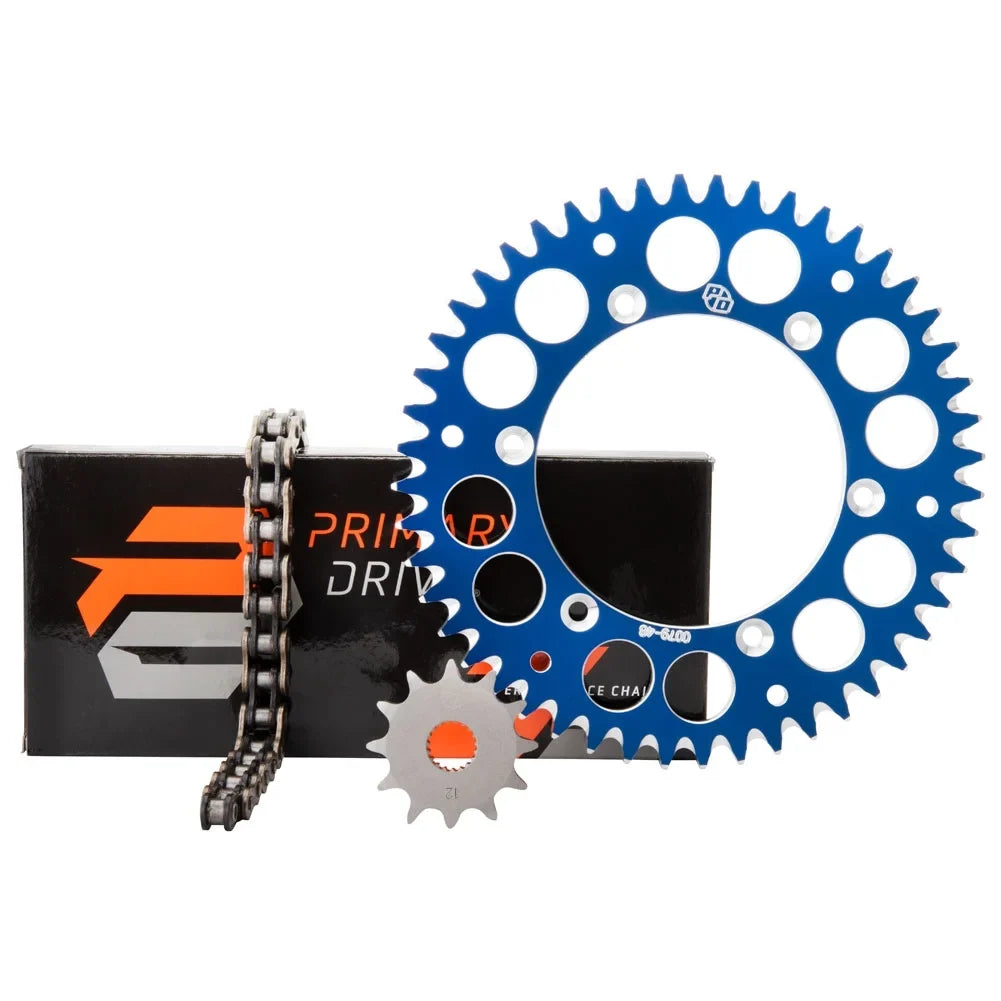 WR250F Drive Kit YAMAHA Primary Sprocket Alloy For Rear Blue 2020-2022 & Chain X-Ring