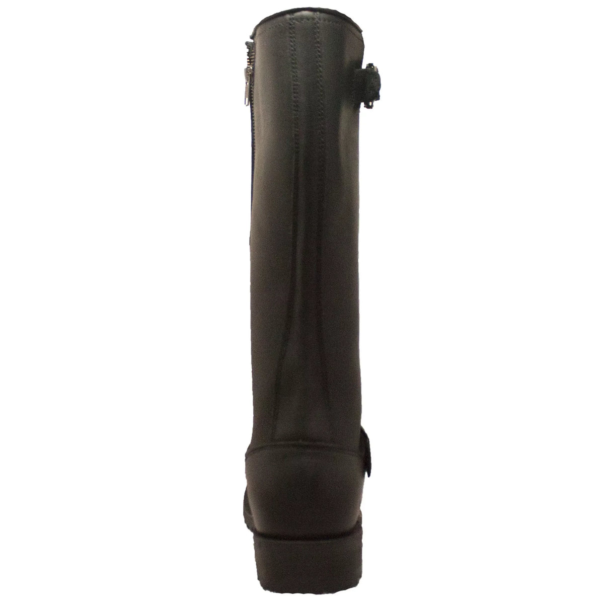 Zipper Black Men's Boot 16" Biker Engineer