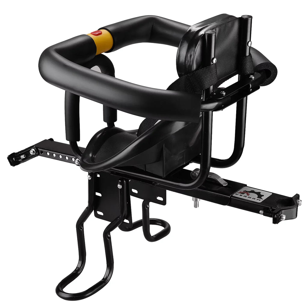 Child with Back Support Front Caliber Bike Rest Safety Kids Seat Bike with in Foot Compatible Tube 1.11.5in Saddle Pedals