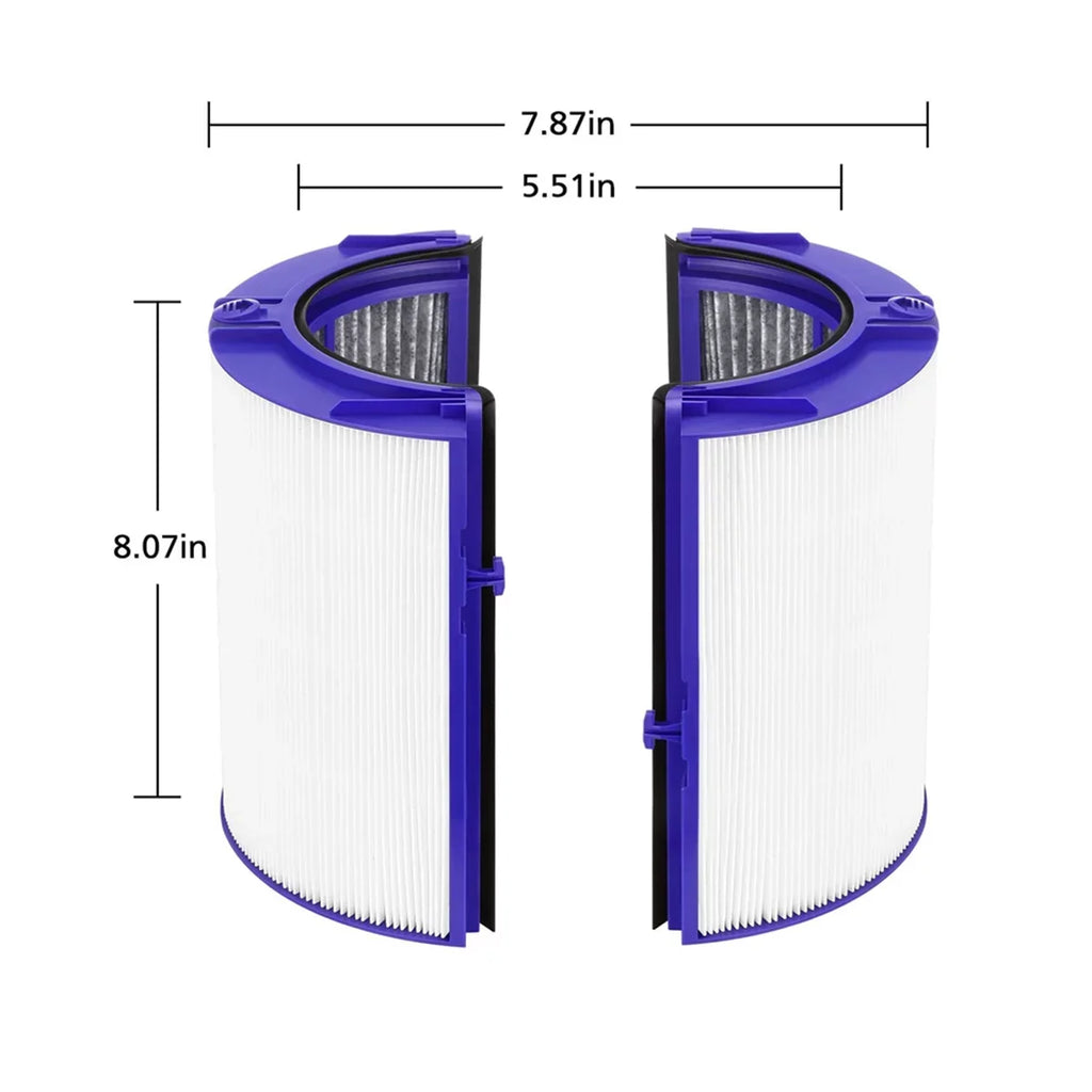 Cool Carbon Filter Activated HEPA Pure Replacement Fan True TP04 Filter HP04 Purifying 2-in-1 for DP04, 360° Air Purifier and