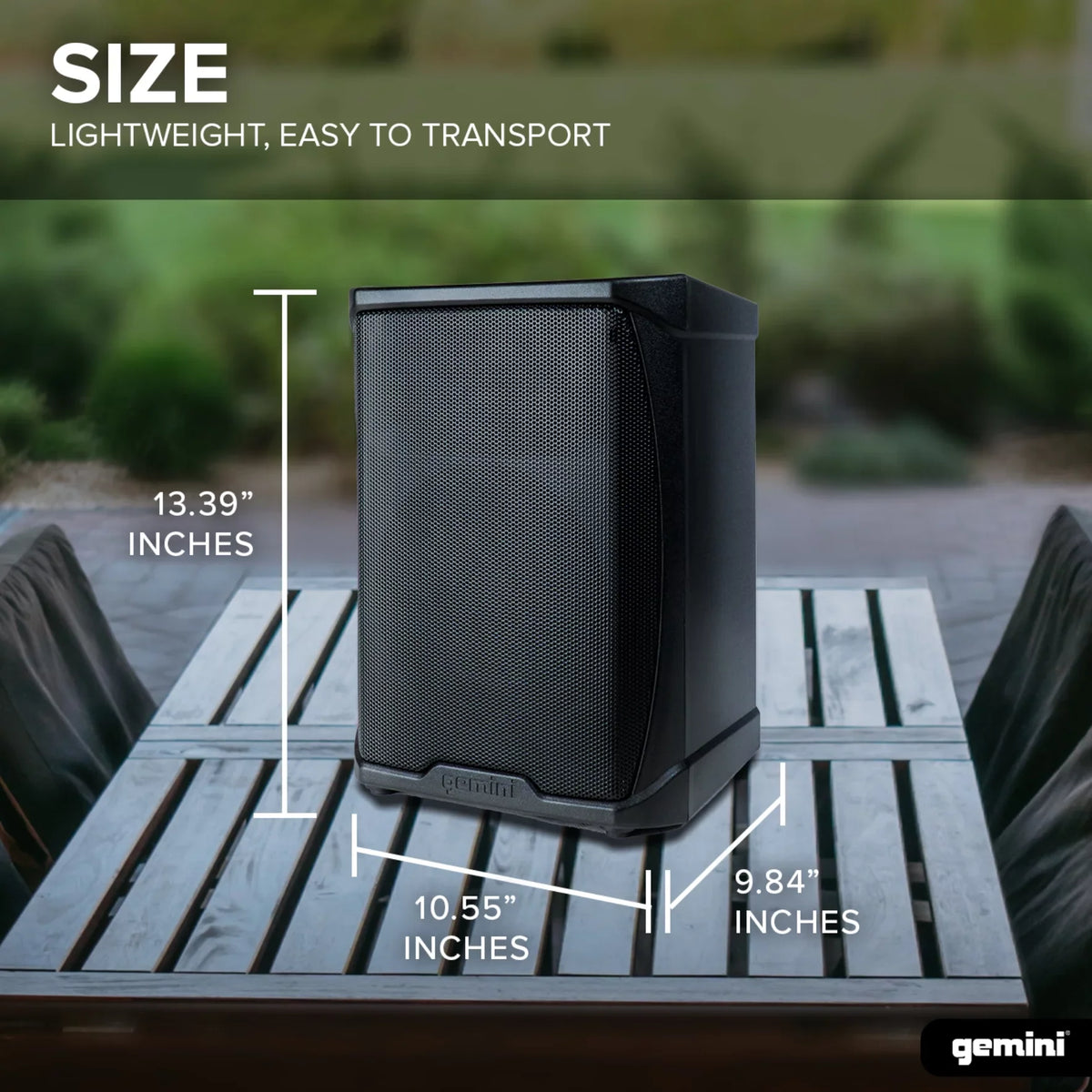 GPSS-650 Gemini PA System Battery-Powered