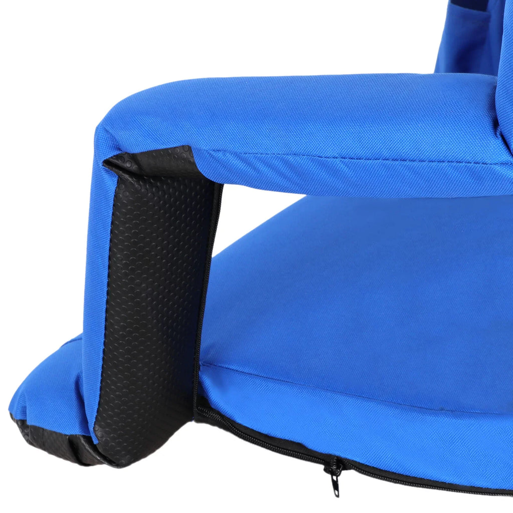 Bleacher, Stadium Padded Blue HomGarden Cushion Seat Portable Chair Folding