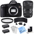 (Body Lens, with Canon Batteries Sigma 50.6MP Camera Multicoated LP-E6 Bundle, 2x Lens Digital 5DS SLR 24-35mm Filter Protective Includes, & EOS Standard-Zoom Only) Power UV