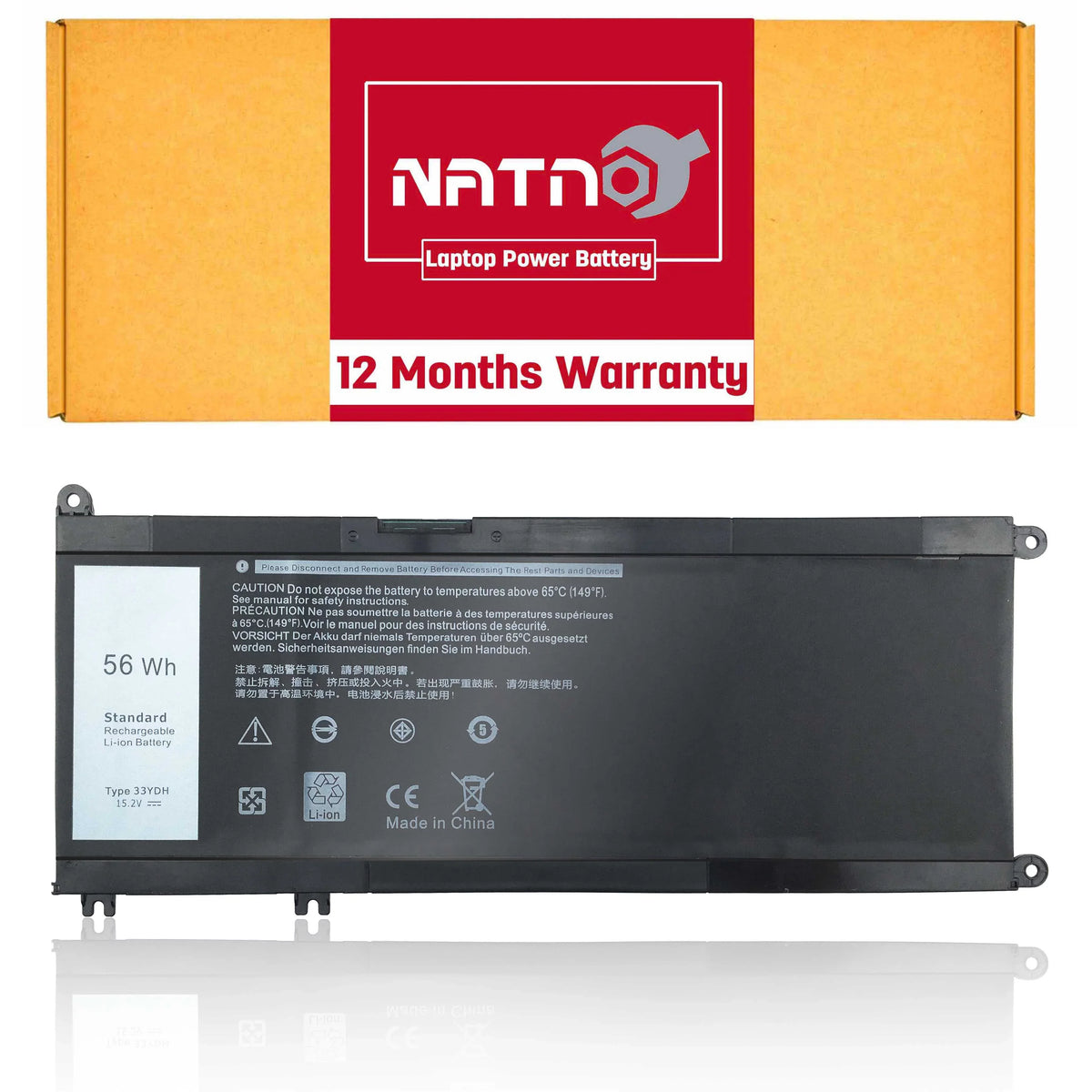 DELL 7577 56WH J9NH2 33YDH Laptop Battery 17 7778 For INSPIRON 7773