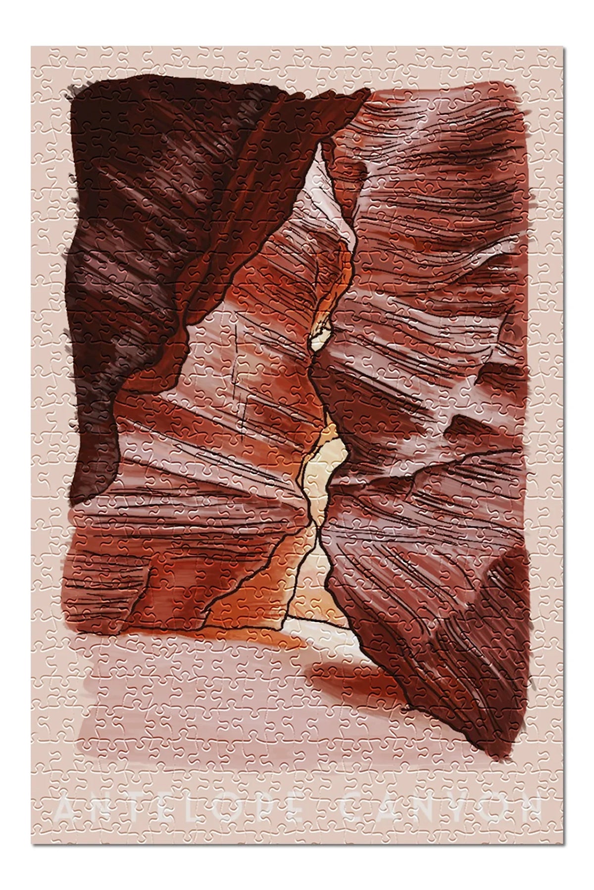 500 Made Jigsaw and Arizona, Adults (19x27 Antelope Premium Canyon Puzzle Piece in inches, Family, for USA)