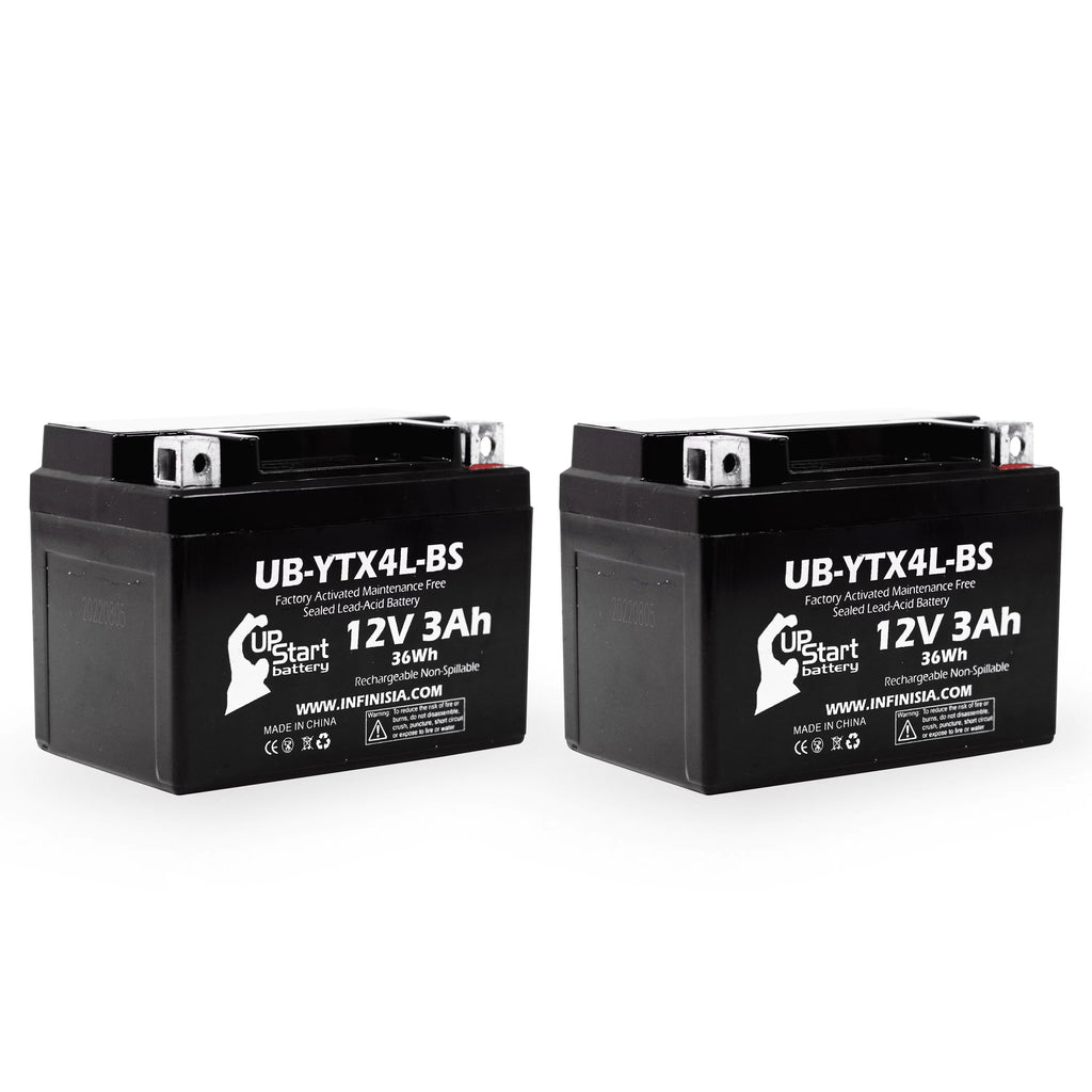 UB-YTX4L-BS Bombardier Maintenance 3Ah, 90CC 2-Pack Activated, Quest Factory - DS90, (Can-Am) 2008 Replacement Free, 12V, ATV DS90F, Battery