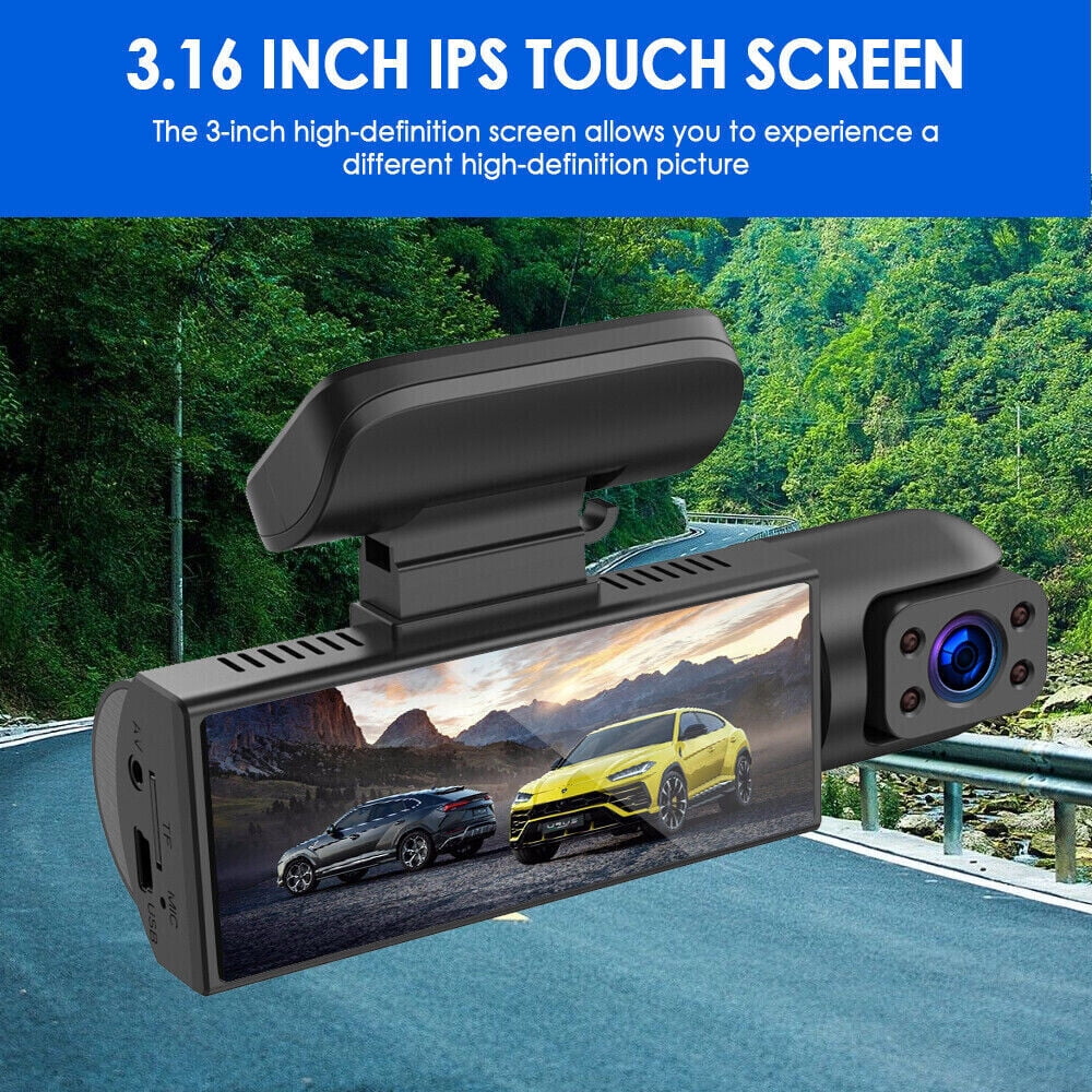 Cam Car 1080P DVR Dual Lens G-Sensor Front Video Recorder JahyShow Camera Inside Dash w/