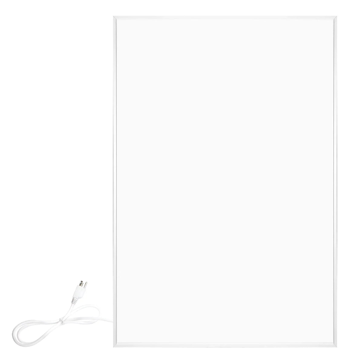 Panel Heater- White WarmlyYours 500W Radiant Hardwired 24” or New in x 35” Plug Ember Flex