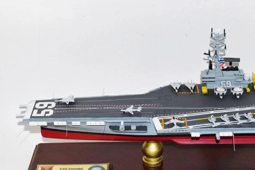 Model,Navy,Scale USS Aircraft CV-59 Class,Mahogany Model,Forrestal Carrier Forrestal
