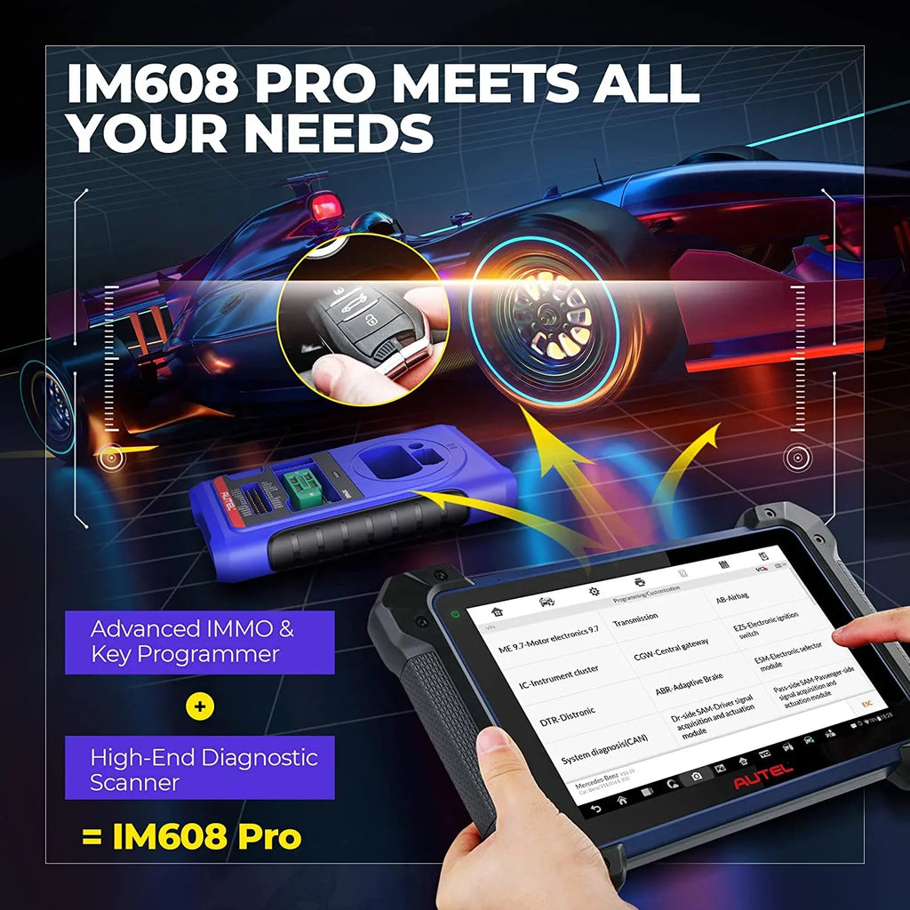 Car APB112, MaxiIM 2 Autel Pro Scan & Automotive Tool, Pro Key Programmer, Diagnostic Fob with Programming G-BOX2 IM608 XP400 Update Year IMKPA Free Key Kit,