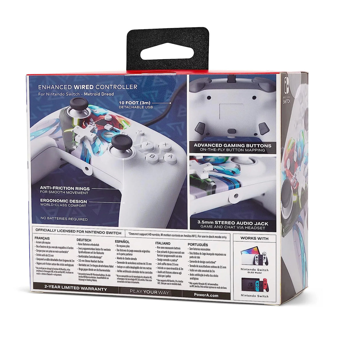 Accessory] Dread Switch Switch Nintendo Controller [Nintendo PowerA for Metroid Enhanced Wired -