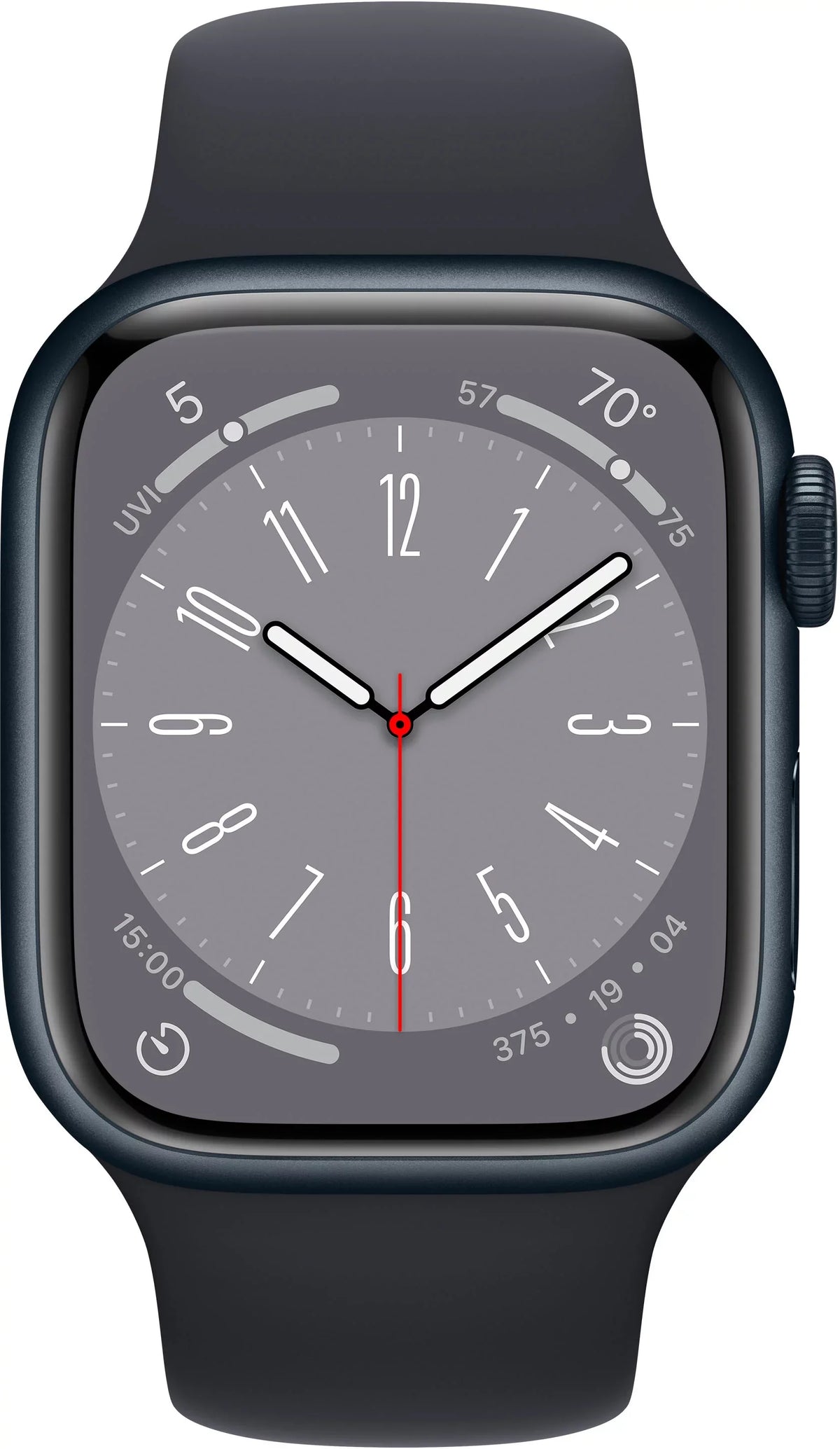 Restored Midnight Watch - (Refurbished) MNPC3LL/A Gen Midnight Apple 8 Band Sport 8 Series 41mm Aluminum
