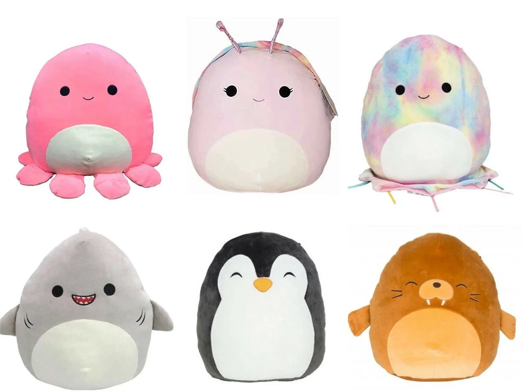 Set #A Piece 5" Series Kellytoy Sea-Life Squishmallow 6 Plush Toy