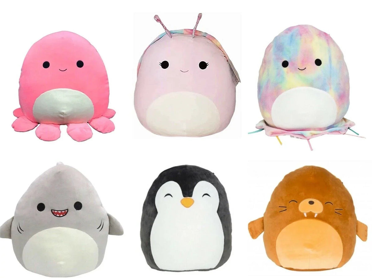 Set #A Piece 5" Series Kellytoy Sea-Life Squishmallow 6 Plush Toy
