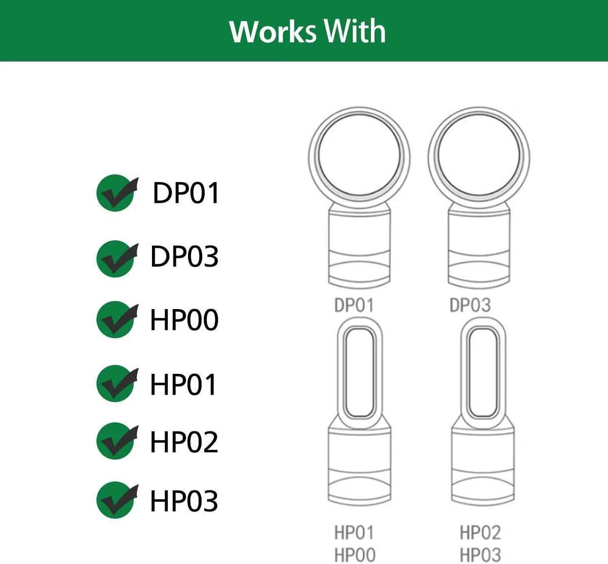 Number DP03 Air HP00 2 Carbon,Compatible Desktop Replacements Pack HP03 Activated 968125-03 HP02 4G-kitty with ,High-Efficiency DP01 Purifier,Part HP01 Filters Purifier