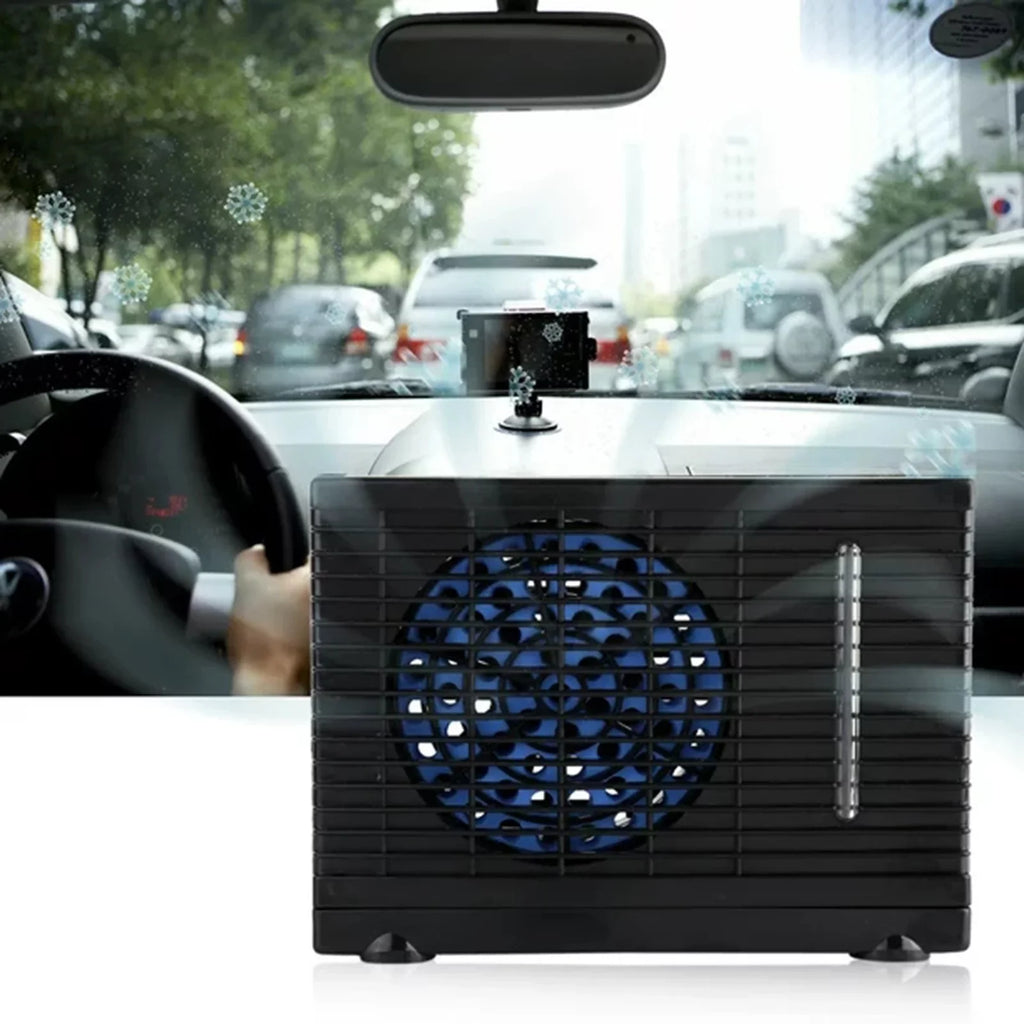 Water Car 12V Mini Car Conditioner Air Cooler Fan Evaporative Car Truck Holder Home Conditioner ZiSUGP Evaporative Air Conditioner Phone Portable Air