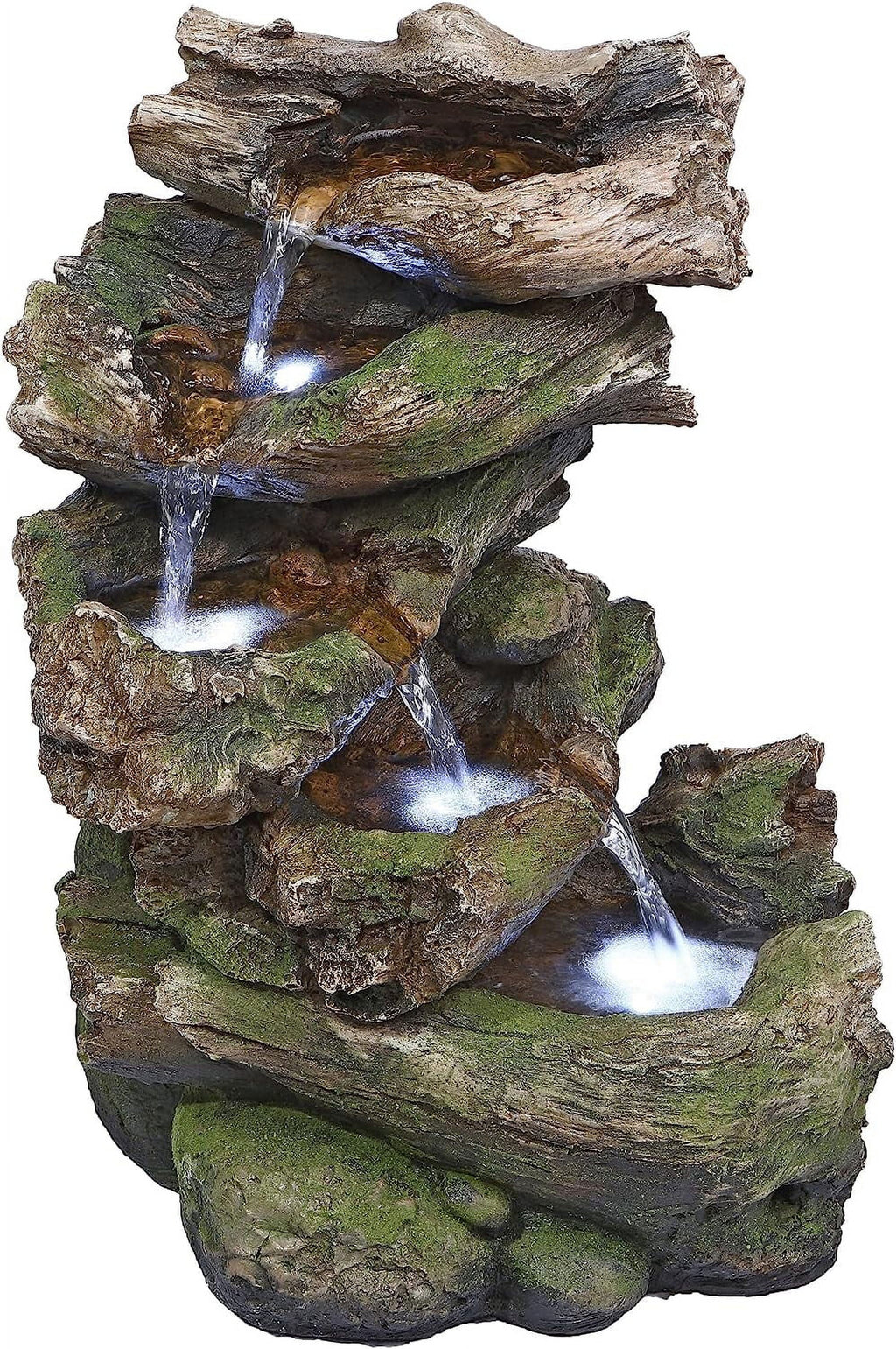 Fountain Mesquite Garden Falls Illuminated