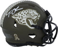Mini Helmet Certified Trevor Lawrence - Salute Autographed Riddell Jacksonville Sig To - Speed White 2022 Fanatics Authentic Service Jaguars