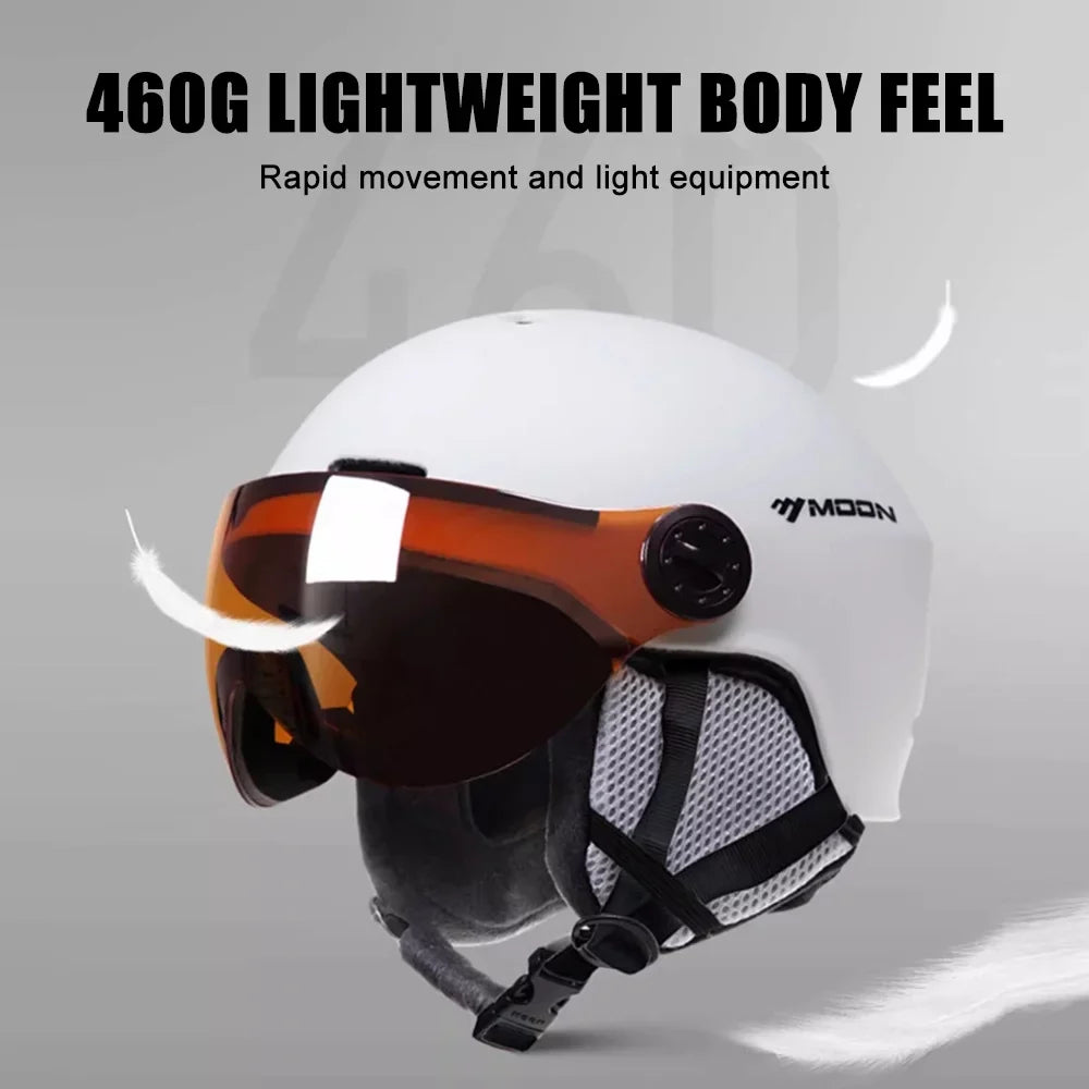 Adjustable Motorcycle Winter Windproof Cycling Women Electric Skiing Safety Men Bike Snowboard Helmets Helmets Skateboard MOON