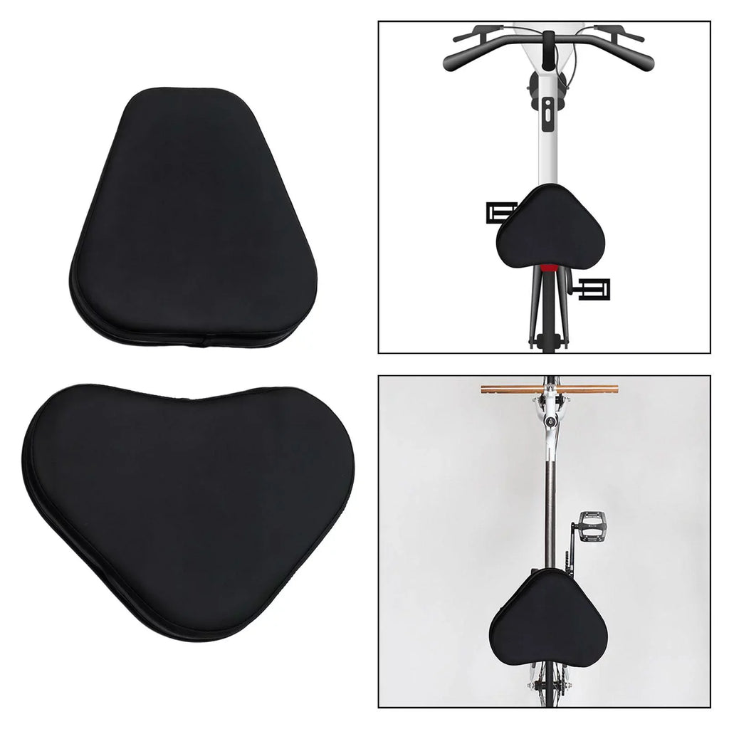 Bike 12cm Exercise with Cover Seat for Support Back Road Black 16cm Cushion Mountain Saddle Bike
