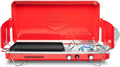 Hike Grill/Stove, Crew, 2 Burners Propane Gas Camping Stove, 2in1 Portable