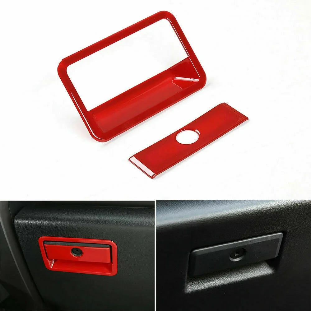 Kit Console F150 Center Cover Set 28pcs Teledu Red Interior Full Trim