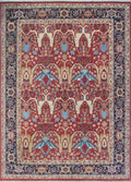 13'7" 9'10" Aria x Ramez Rust/Blue Rug,