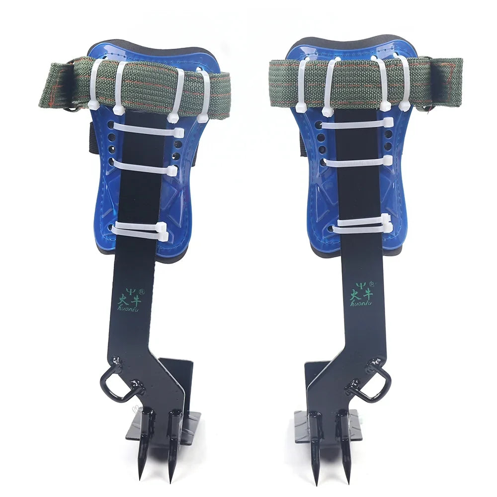 Climbing Shoes and 2 with Gears Tree Tree Spikes Safety Harness Tool Set Straps, Observation, Sports for Pole Belt Climbing Hunting Fruit, Adjustable Picking Indoor Climbing