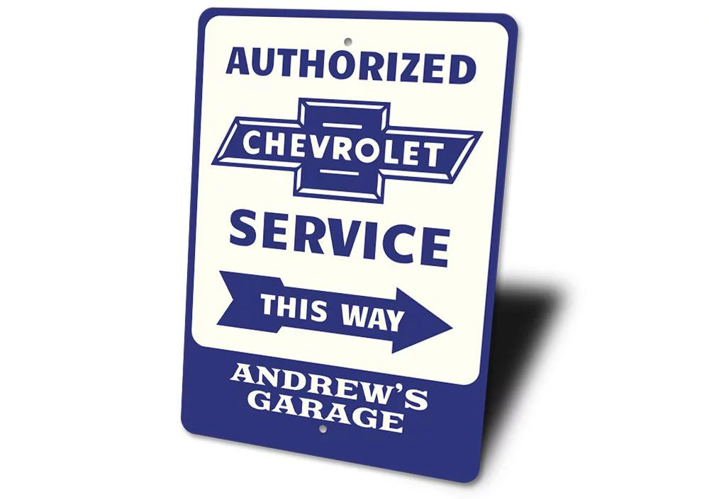 Wall Inches Metal Service - 10x14 Novelty Chevrolet Sign Decor,