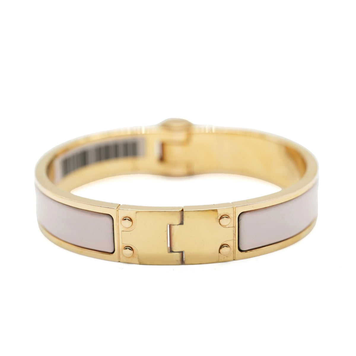 Bracelet Charniere In Uni Hinged Candeur Pre-Owned Narrow Hermes Rose