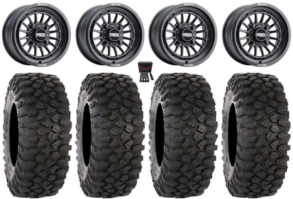 XC450 / XP RZR MetalFX Delta 15" XP 900/1000 XP Polaris 33" 1000 / Wheels Tires Black PRO Ranger